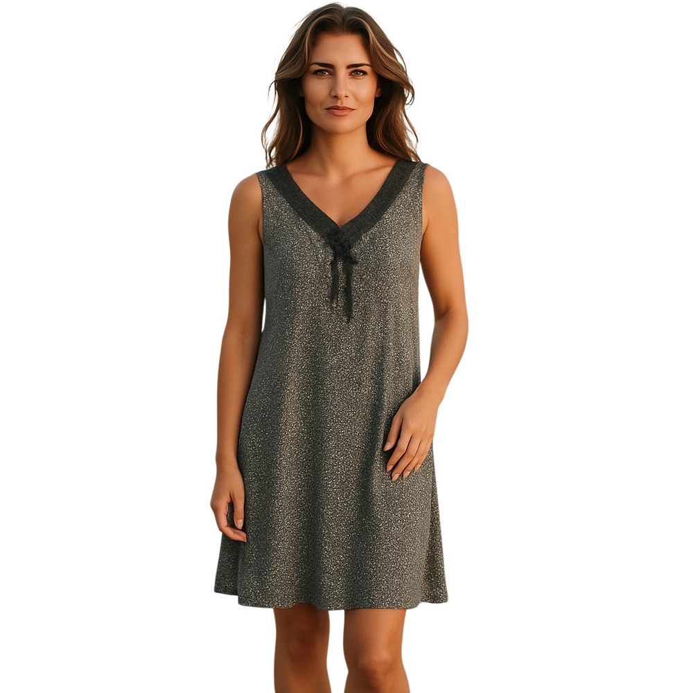 Liz Claiborne Black and White Scoop Neck Sundress